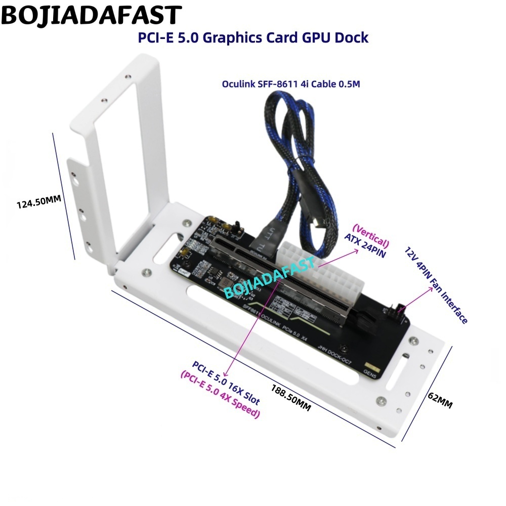 PCI-E 5.0 16X GEN5 アダプターカード Oc - Pcie 5.0 Gpu Riser Cable のレビューと価格
