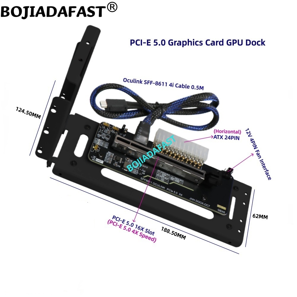 PCI-E 5.0 16X GEN5 アダプターカード Oc - Pcie 5.0 Gpu Riser Cable のレビューと価格