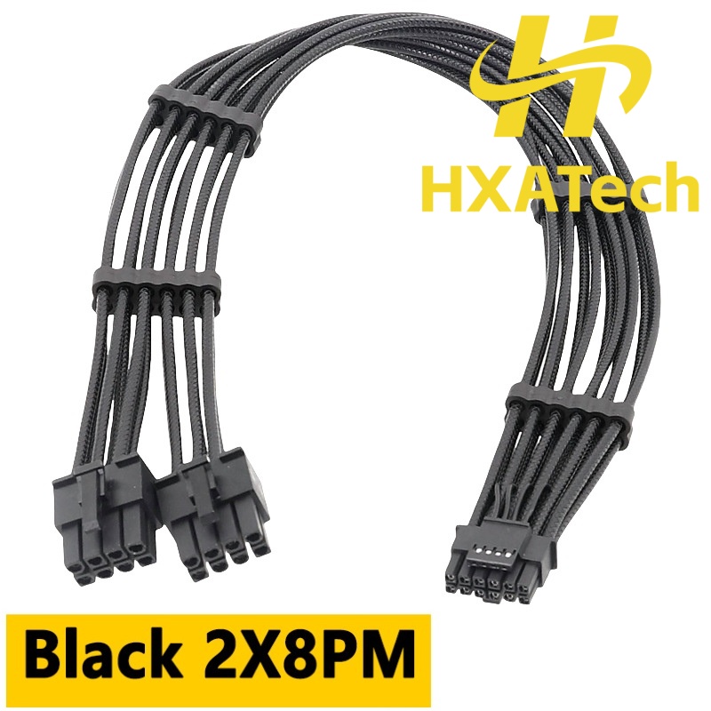 HXATech- 2x8PIN 3X8PIN 4X8PIN  - Dual 8Pin To 16Pin 12Vhpwr Cable のレビューと価格