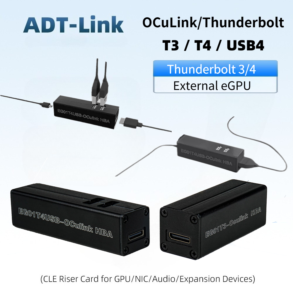 T3 / T4 OCuLink Thunderbolt 4  - Gpu External Dock Egpu Thunderbolt 4 のレビューと価格