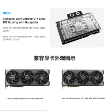 Alphacool Core GPU ウォーターブロック A - Rtx 5090 32Gb のレビューと価格